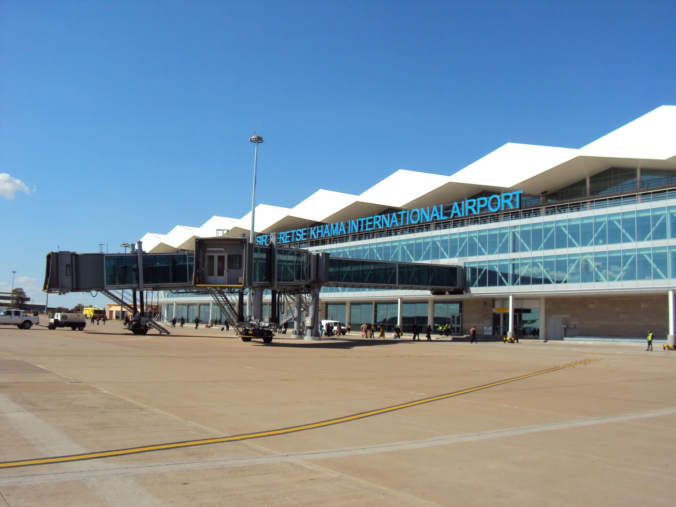 Sir Seretse Khama International Airport, Gaborone — the gateway to the SSKIA Special Economic Zone where TEMCO Specialised General Hospital is in development.